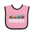 thumbnail image 1 of Inktastic Railroader Train Hobby Boys or Girls Baby Bib, 1 of 4