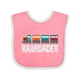 thumbnail image 1 of Inktastic Railroader Train Hobby Boys or Girls Baby Bib, 1 of 4