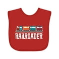 thumbnail image 1 of Inktastic Railroader Train Hobby Boys or Girls Baby Bib, 1 of 4