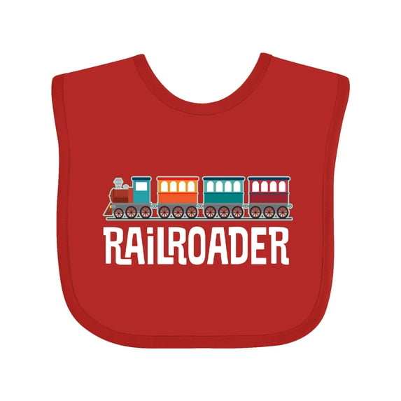Inktastic Railroader Train Hobby Boys or Girls Baby Bib