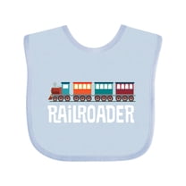 Inktastic Railroader Train Hobby Boys or Girls Baby Bib