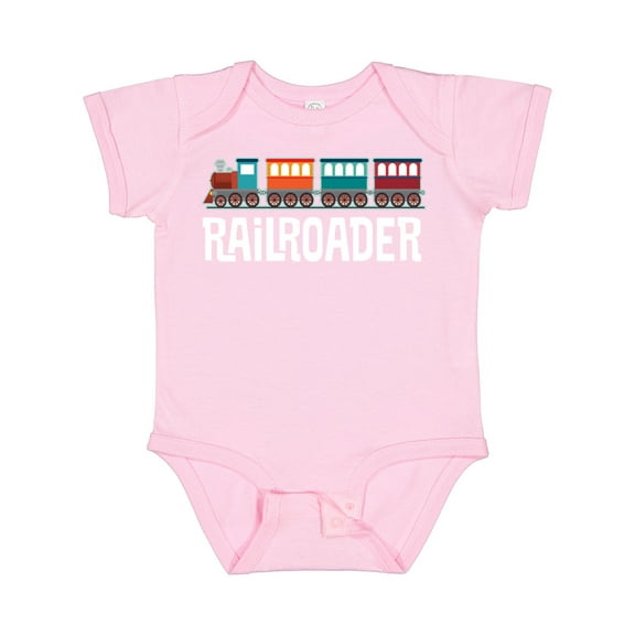 Inktastic Railroader Train Hobby Boys or Girls Baby Bodysuit