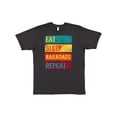 thumbnail image 1 of Inktastic Railroading Train Lover Eat Sleep Railroads Repeat T-Shirt, 1 of 5