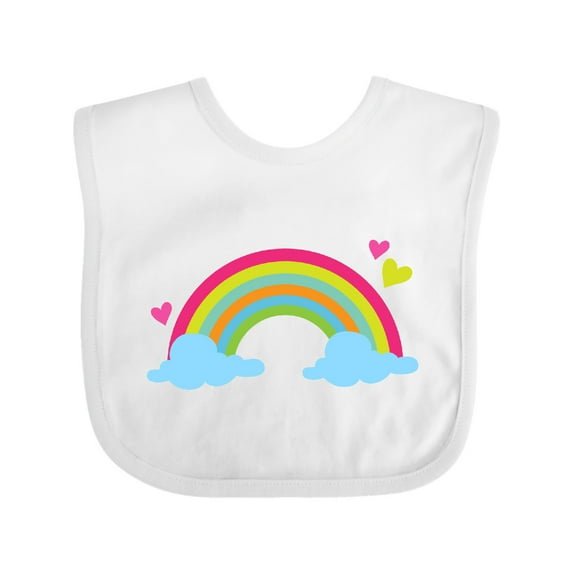 Inktastic Rainbow Boys or Girls Baby Bib