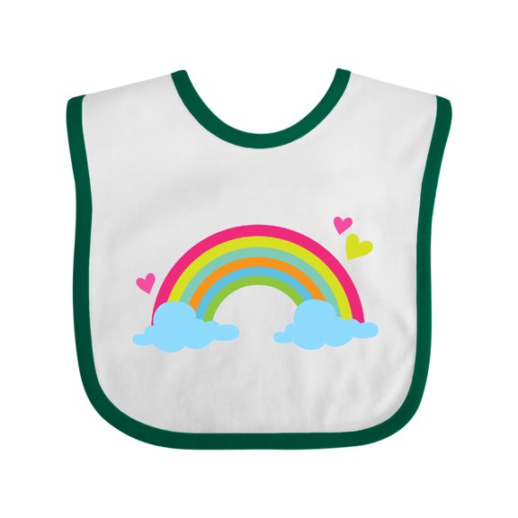 Inktastic Rainbow Boys or Girls Baby Bib