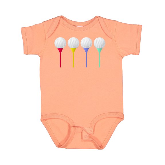 Inktastic Rainbow Golf Tees Boys or Girls Baby Bodysuit