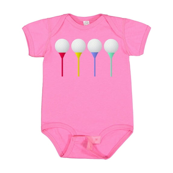 Inktastic Rainbow Golf Tees Boys or Girls Baby Bodysuit