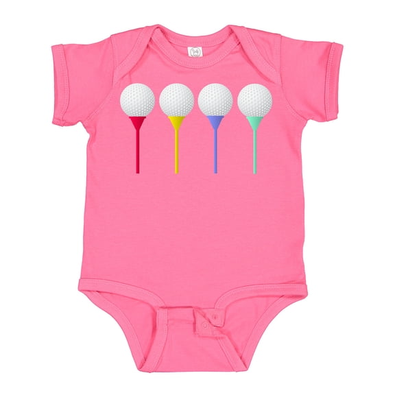 Inktastic Rainbow Golf Tees Boys or Girls Baby Bodysuit