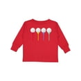 thumbnail image 1 of Inktastic Rainbow Golf Tees Boys or Girls Long Sleeve Toddler T-Shirt, 1 of 5