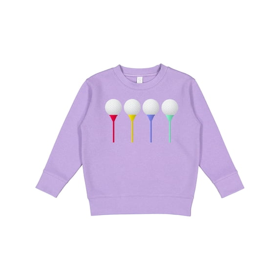 Inktastic Rainbow Golf Tees Toddler Sweatshirt