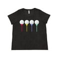 thumbnail image 1 of Inktastic Rainbow Golf Tees Women's Plus Size T-Shirt, 1 of 5