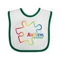 thumbnail image 1 of Inktastic Rainbow Gradient Autism Boys or Girls Baby Bib, 1 of 4