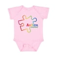 thumbnail image 1 of Inktastic Rainbow Gradient Autism Boys or Girls Baby Bodysuit, 1 of 5