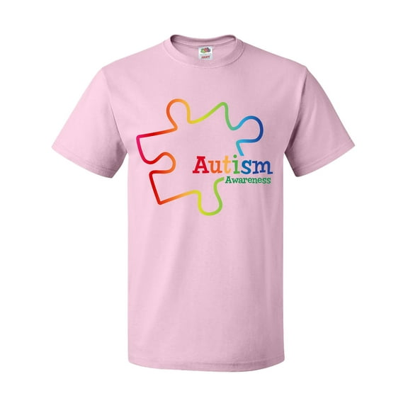 Inktastic Rainbow Gradient Autism T-Shirt