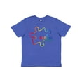 thumbnail image 1 of Inktastic Rainbow Gradient Autism Youth T-Shirt, 1 of 5