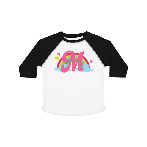 Inktastic Rainbow Letter M Monogram Girls Toddler T-Shirt