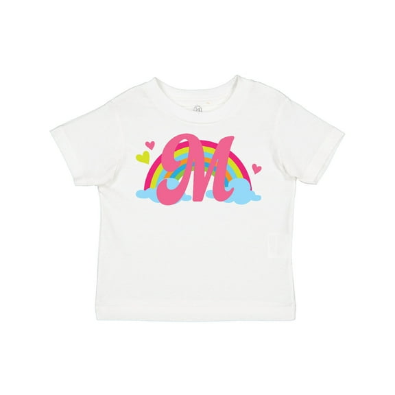 Inktastic Rainbow Letter M Monogram Girls Toddler T-Shirt