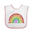 thumbnail image 1 of Inktastic Rainbow Pi for Pi Day Boys or Girls Baby Bib, 1 of 4