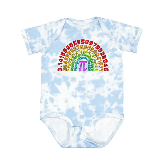 Inktastic Rainbow Pi for Pi Day Boys or Girls Baby Bodysuit