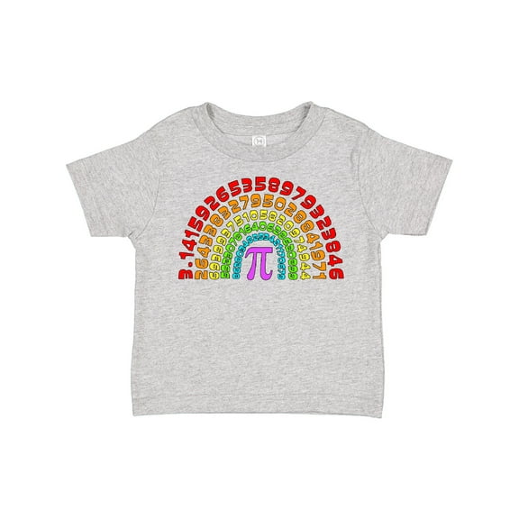 Inktastic Rainbow Pi for Pi Day Boys or Girls Toddler T-Shirt