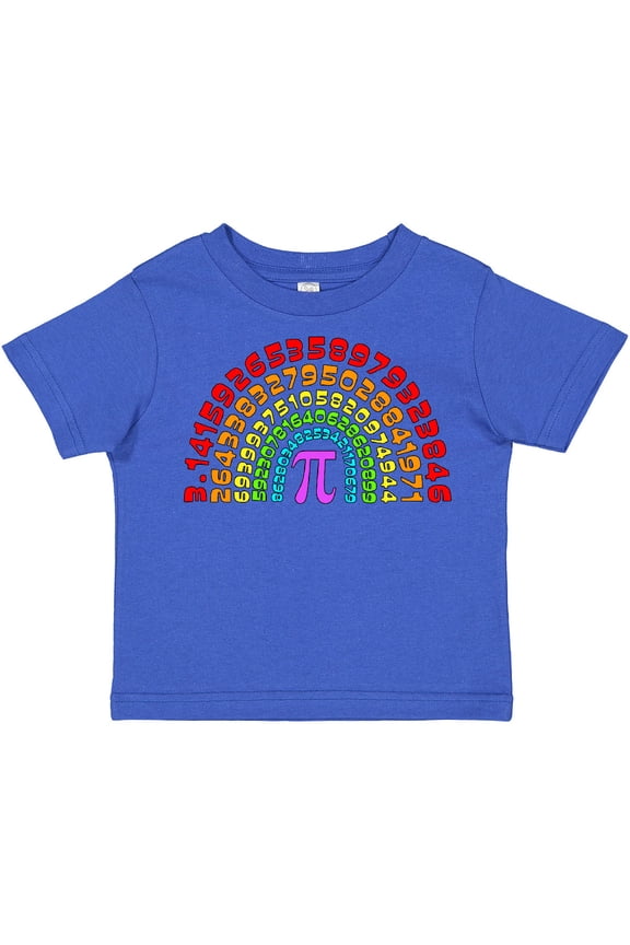 Rainbow Pi for Pi Day Boys or Girls Toddler T-Shirt