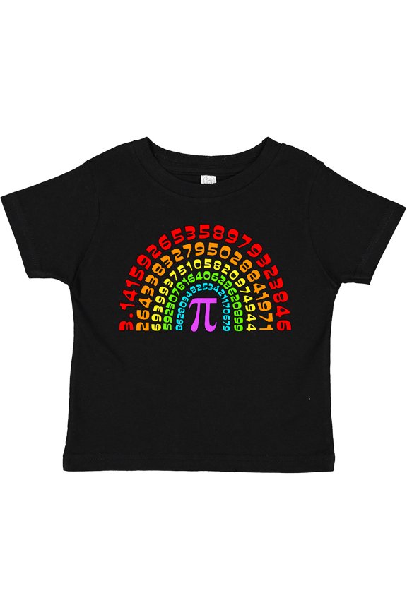 Rainbow Pi for Pi Day Boys or Girls Toddler T-Shirt