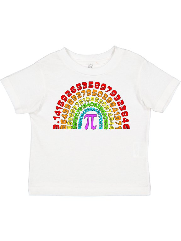 Rainbow Pi for Pi Day Boys or Girls Toddler T-Shirt