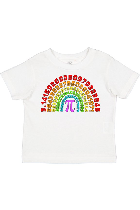 Rainbow Pi for Pi Day Boys or Girls Toddler T-Shirt