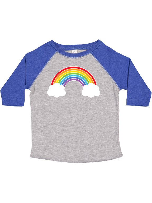 Rainbow with Clouds Boys or Girls Toddler T-Shirt