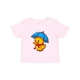 thumbnail image 1 of Inktastic Rainy Ducky Boys or Girls Toddler T-Shirt, 1 of 5