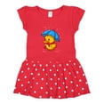 thumbnail image 1 of Inktastic Rainy Ducky Girls Toddler Dress, 1 of 4
