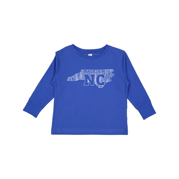 Inktastic Raleigh North Carolina Boys or Girls Long Sleeve Toddler T-Shirt
