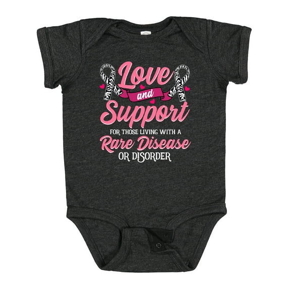 Inktastic Rare Disease Awareness Support Ribbon Girls Baby Bodysuit