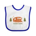 thumbnail image 1 of Inktastic Rather Be Camping C3 Boys or Girls Baby Bib, 1 of 4