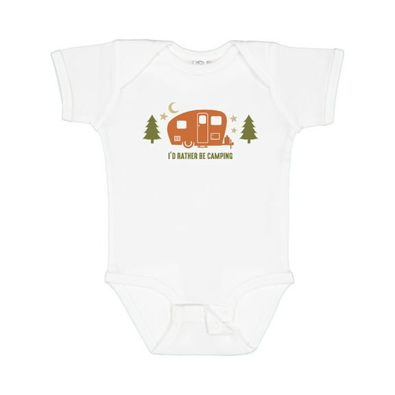 Inktastic Rather Be Camping C3 Boys or Girls Baby Bodysuit