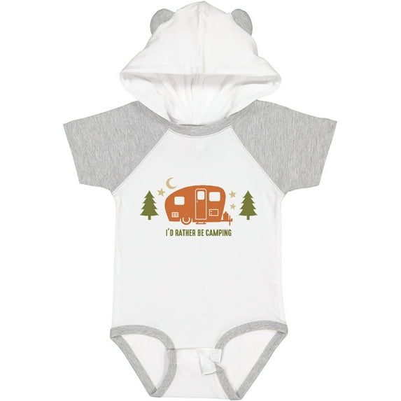 Inktastic Rather Be Camping C3 Boys or Girls Baby Bodysuit