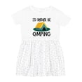 thumbnail image 1 of Inktastic Rather Be Camping Girls Toddler Dress, 1 of 5