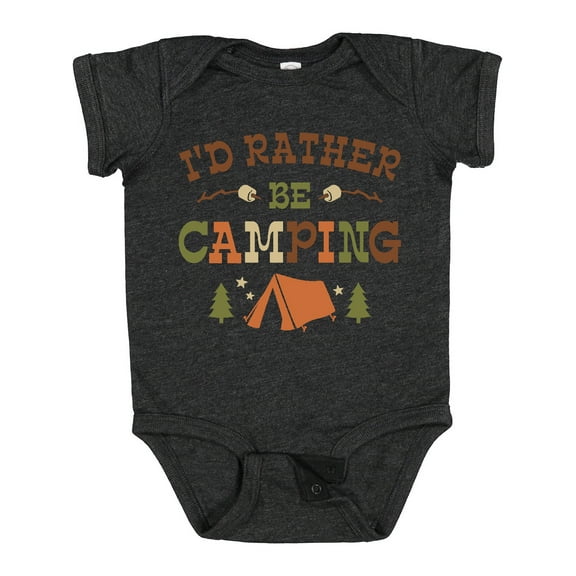 Inktastic Rather Be Camping T1 Boys or Girls Baby Bodysuit