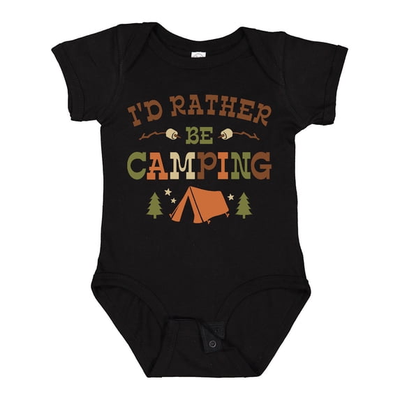 Inktastic Rather Be Camping T1 Boys or Girls Baby Bodysuit