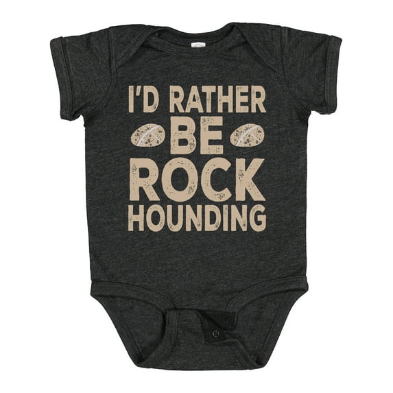 Inktastic Rather Be Rock Hounding Geology Boys or Girls Baby Bodysuit