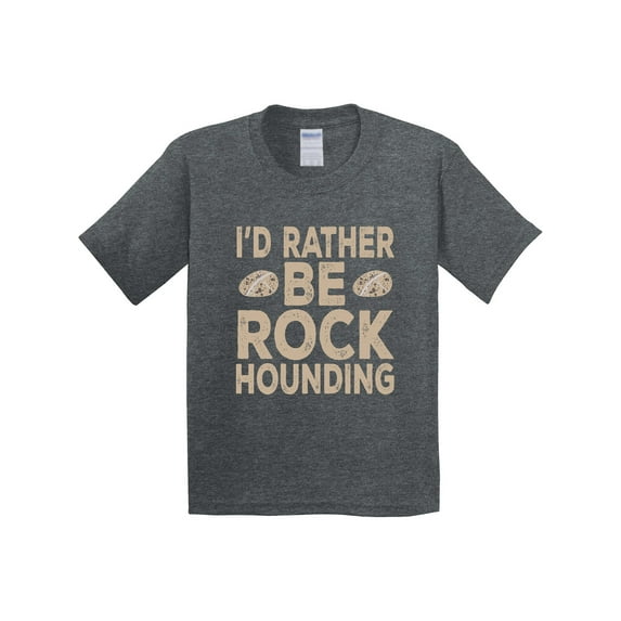 Inktastic Rather Be Rock Hounding Geology Youth T-Shirt