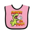 thumbnail image 1 of Inktastic Rawr I'm Two Dinosaur Boys or Girls Baby Bib, 1 of 4