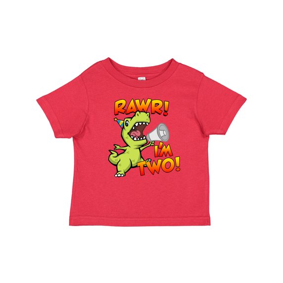 Inktastic Rawr I'm Two Dinosaur Boys or Girls Baby T-Shirt