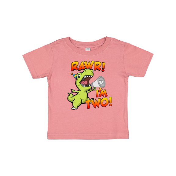 Inktastic Rawr I'm Two Dinosaur Boys or Girls Baby T-Shirt
