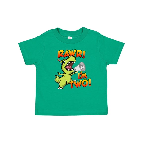 Inktastic Rawr I'm Two Dinosaur Boys or Girls Baby T-Shirt