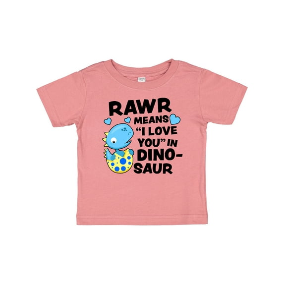Inktastic Rawr Means I Love You in Dinosaur Valentine Boys or Girls Baby T-Shirt