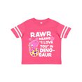 thumbnail image 1 of Inktastic Rawr Means I Love You in Dinosaur Valentine in Pink Girls Toddler T-Shirt, 1 of 5