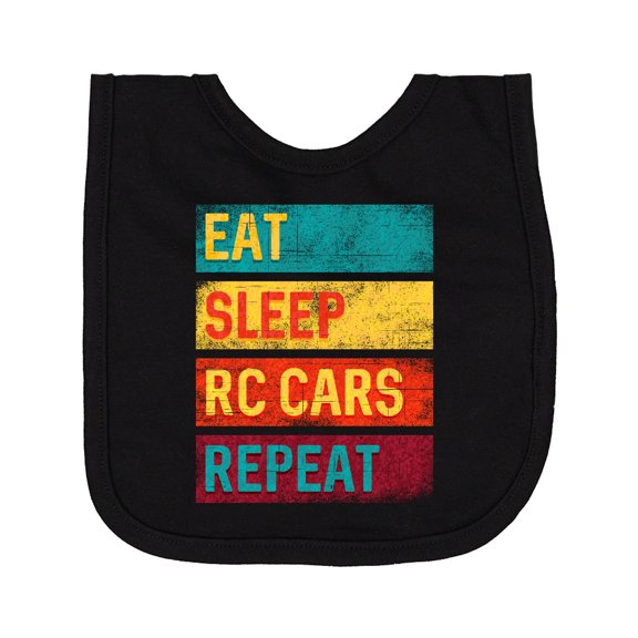 Inktastic Rc Racing Eat Sleep Rc Cars Repeat Newborn Bib