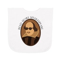 Inktastic Read More Shakespeare Fun Baby Terry Cloth Bib