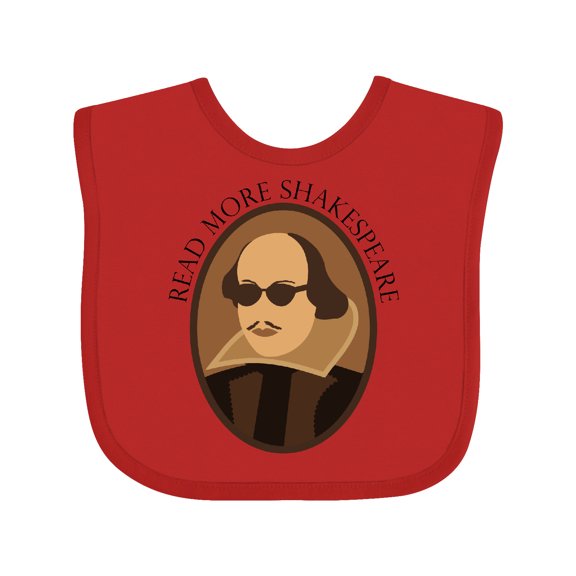 Inktastic Read More Shakespeare Fun Boys or Girls Baby Bib